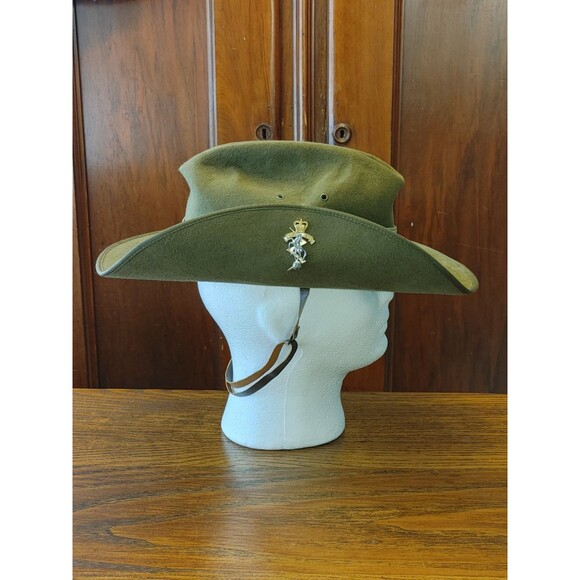Australian ROYAL ARMY bush hat Vietnam Electrical & Mechanical 1976 53cm EC-Fine - Picture 4 of 8
